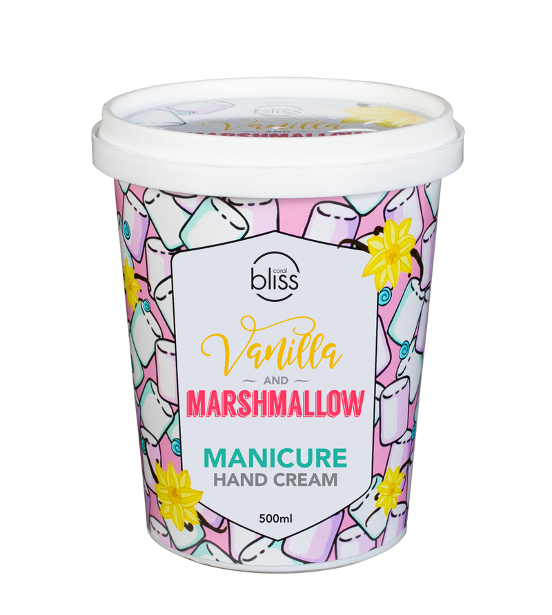 Vanilla & Marshmallow Manicure Hand Cream - 500mL