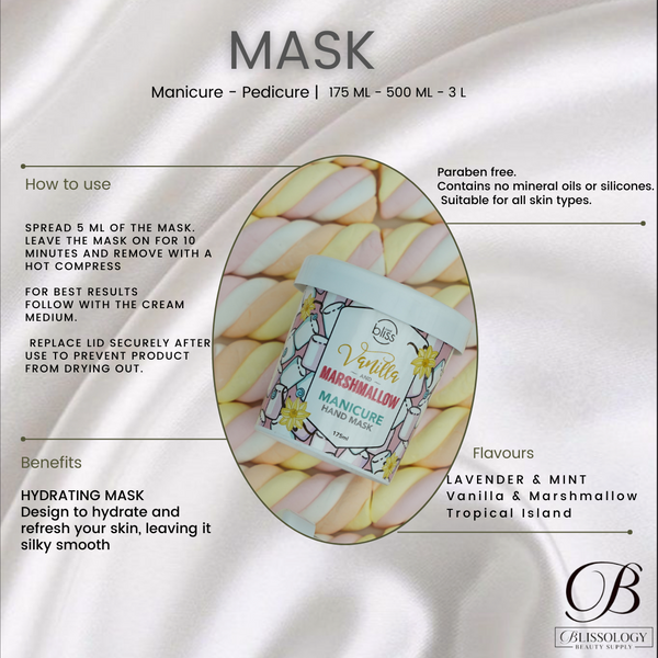 Vanilla & Marshmallow  Manicure Hand Mask- 175mL