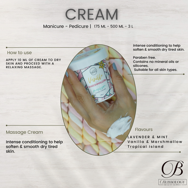 Vanilla & Marshmallow  Manicure Hand Cream - 175mL